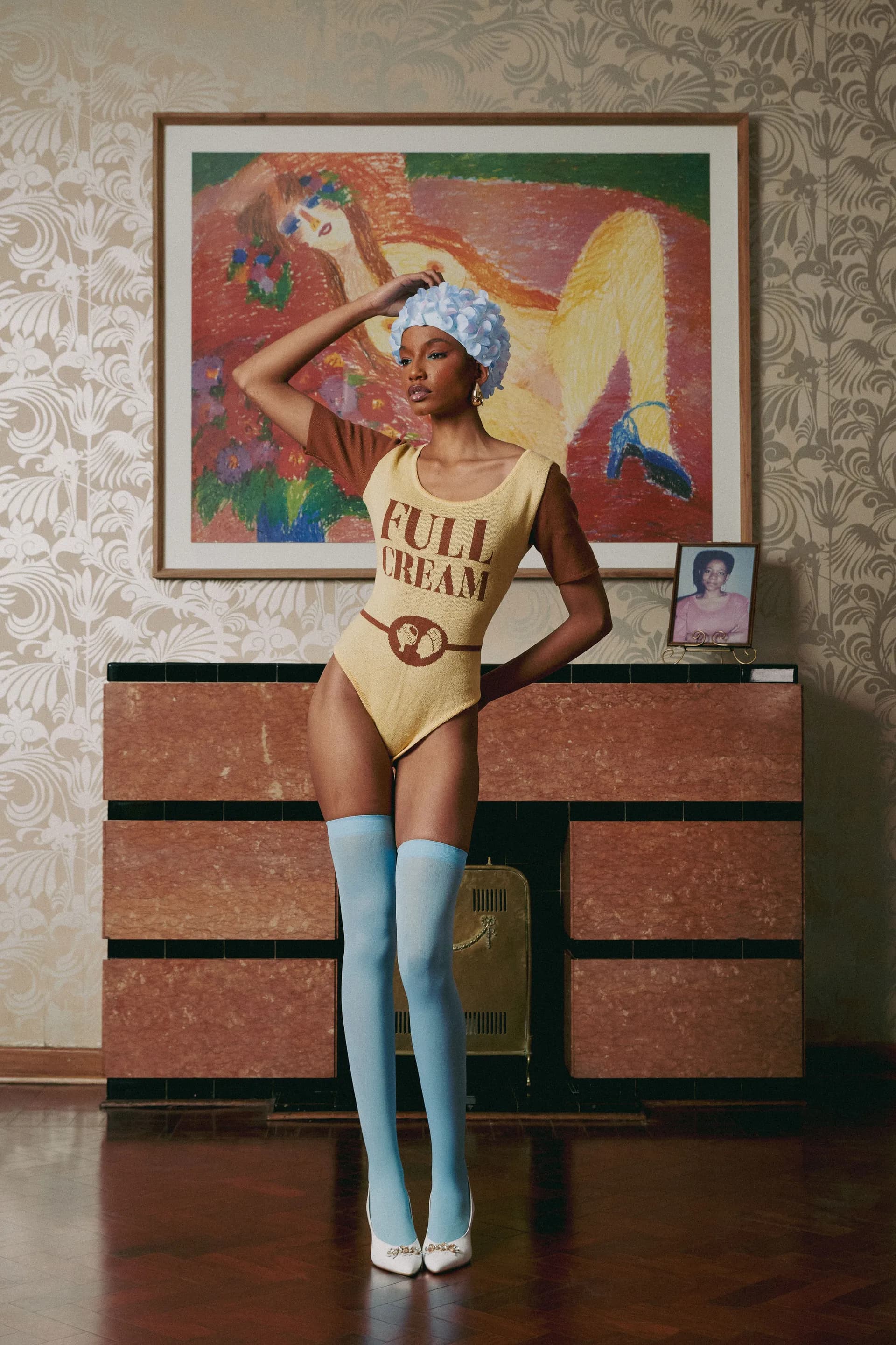 Zodwa — Look 10 (Full Cream knitted Bodysuit)